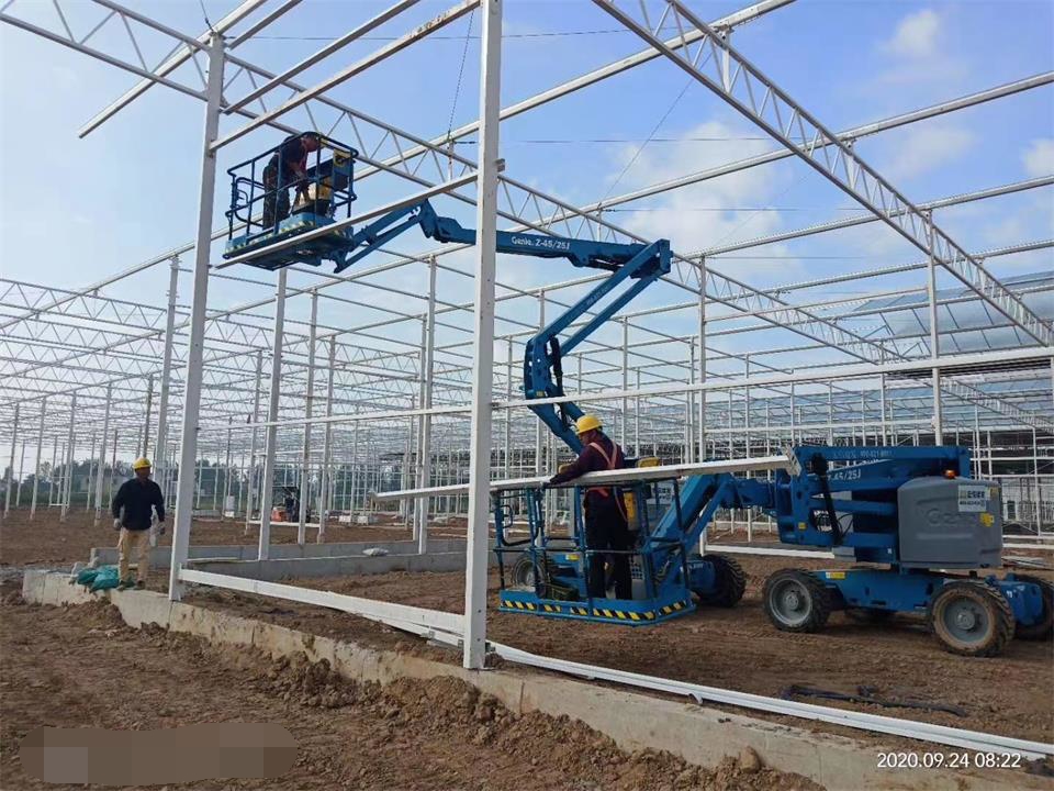 玻璃温室大棚建造留出(en)